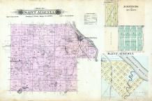 Saint Augusta Township, St. Cloud, Luxemburg, Mississippi River, Stearns County 1896 published by C.M. Foote & Co